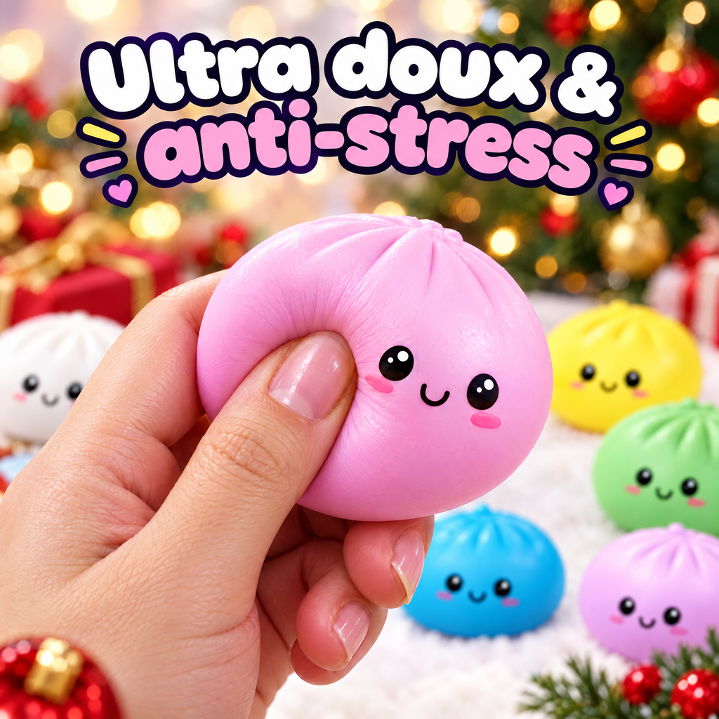 Squishy dumpling ultra doux et anti-stress