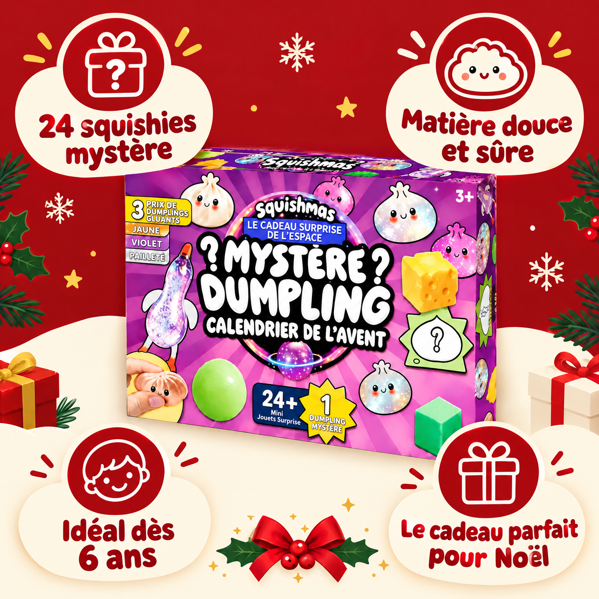 Les avantages du calendrier Squishmas