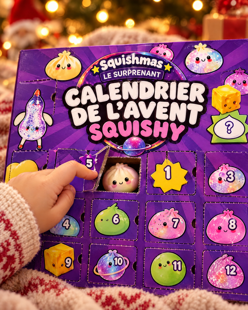 Petit doigt qui ouvre une case du calendrier